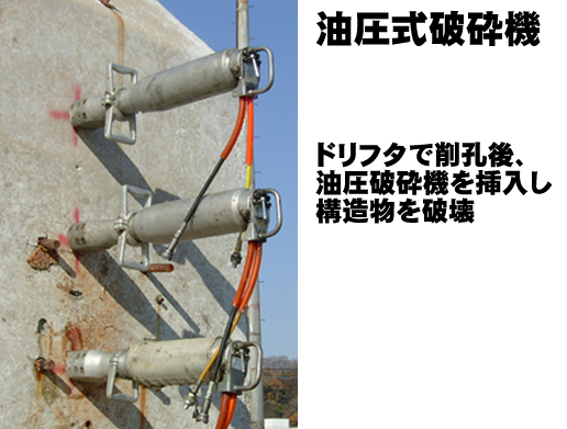 水中バックホウの基礎工事　岩盤削孔